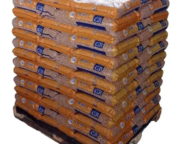 Granulés de bois de bois DIN plus – Palette 975 kg