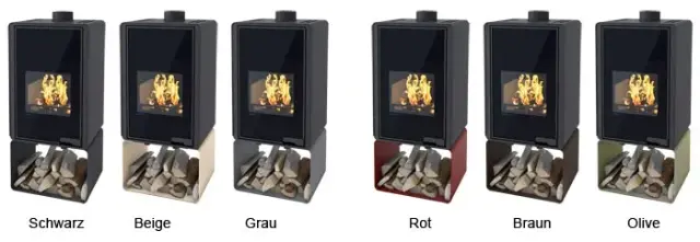Poêle à bois HS Flamingo Deluxe Pentai 9 kW - Sockel: Olive