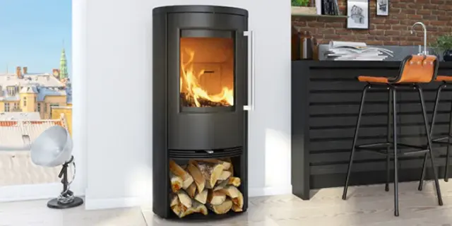 Poêle à bois Termatech TT21RS-Black Pierre ollaire (stéatite) 5 kW