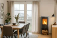 Poêle à bois Termatech TT21RS-Grey 5 kW