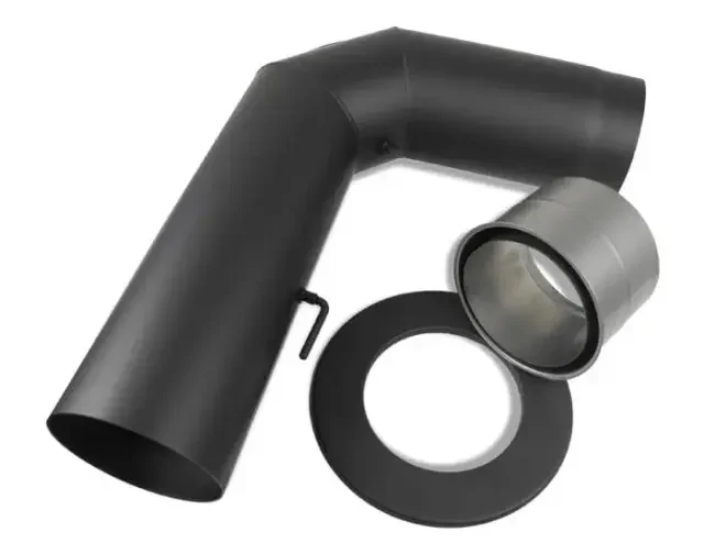 Ofenrohr Set DN 130 mm Schwarz