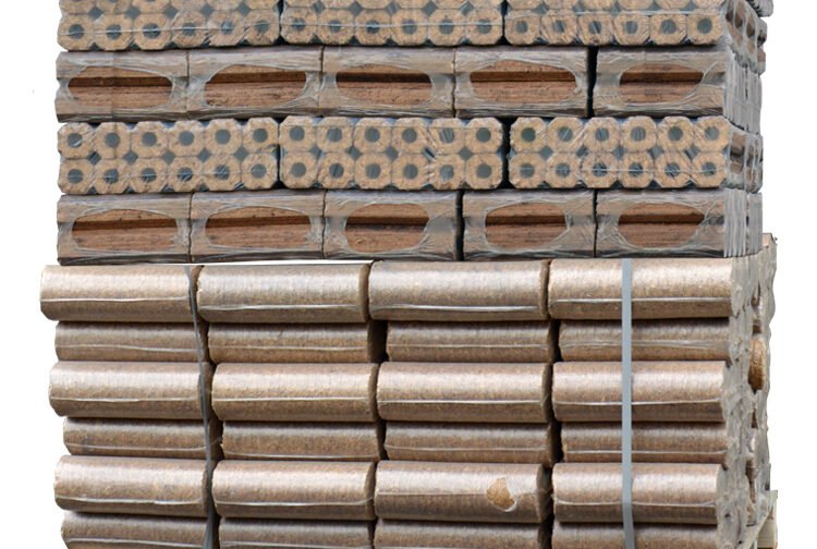 Palette Mixte de briquettes de bois Pini Kay + Nestro Mix (960Kg)