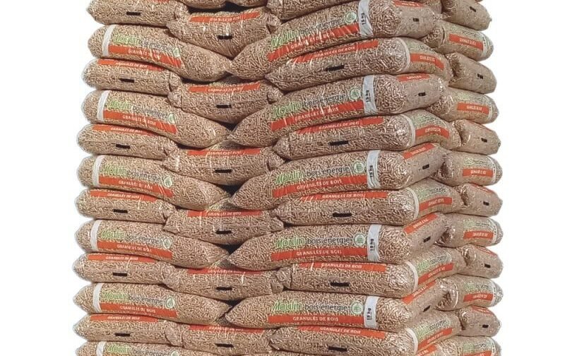 Pellet Moulin Bois Energie – Palette de 65 sacs de 15 kg
